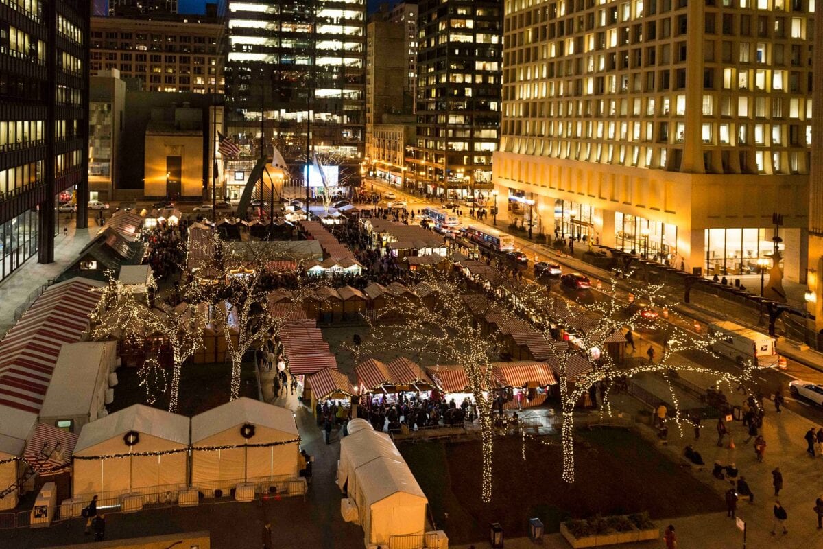 White Christmas at Christkindlmarkt Chicago