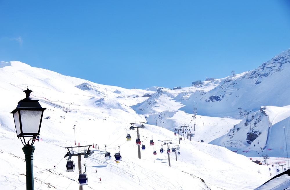 A white Christmas in Sierra Nevada Mountains, Spain 