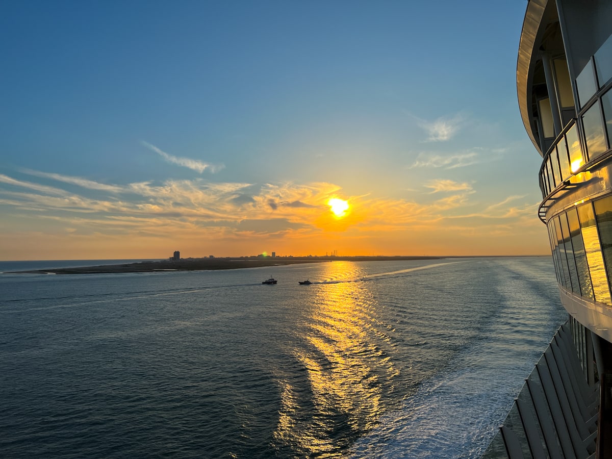 Allure of the Seas setting sail from Galveston, TX