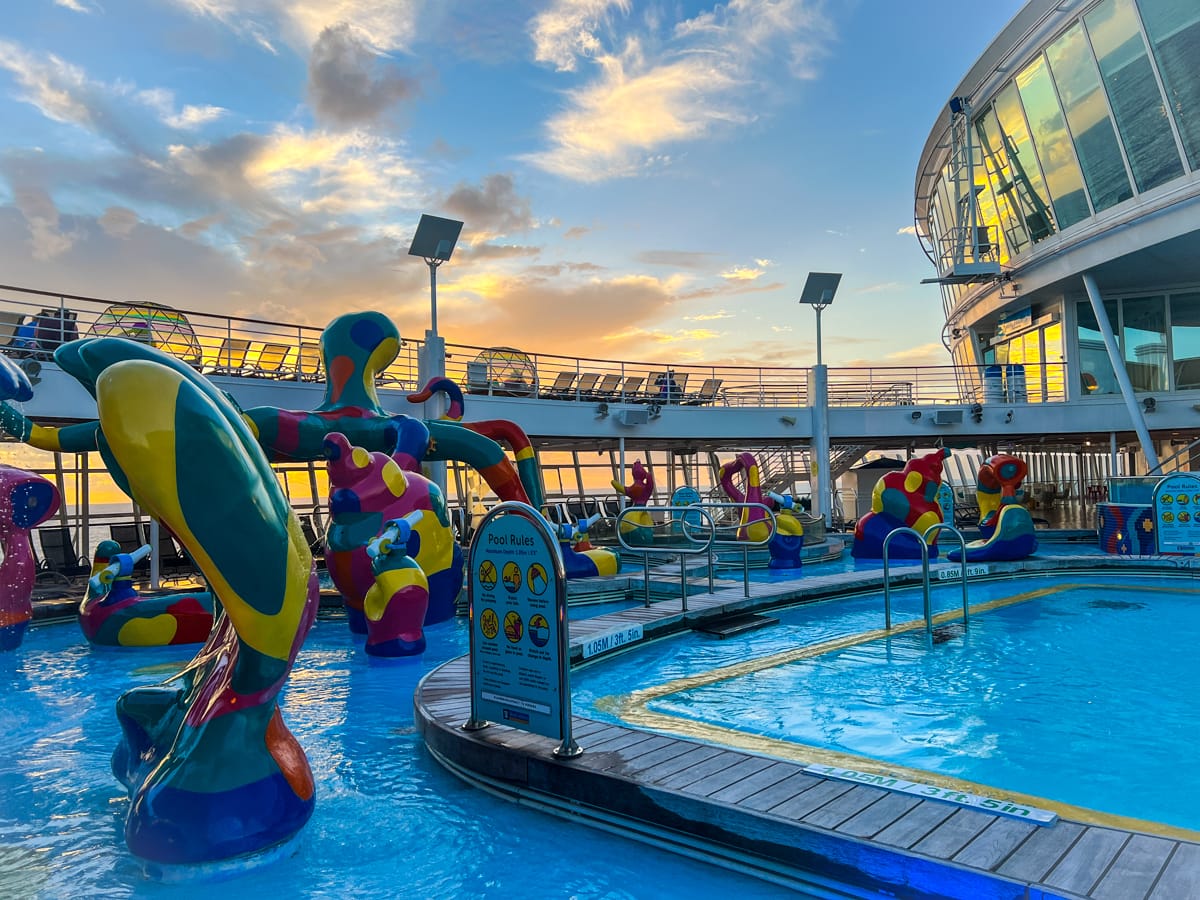 H20 Zone splash pad on Allure of the Seas