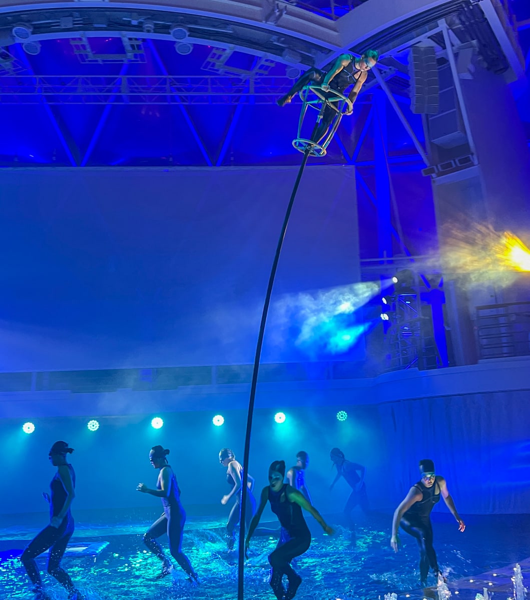 Royal Caribbean high-diving aqua show