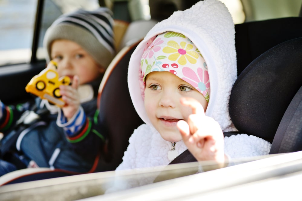 Play I Spy with younger kids in the car 