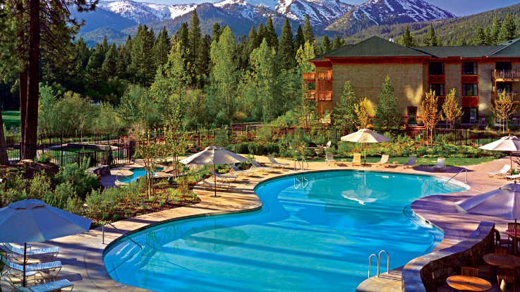 Heated outdoor pool at Hyatt Regency Lake Tahoe Resort Spa & Casino