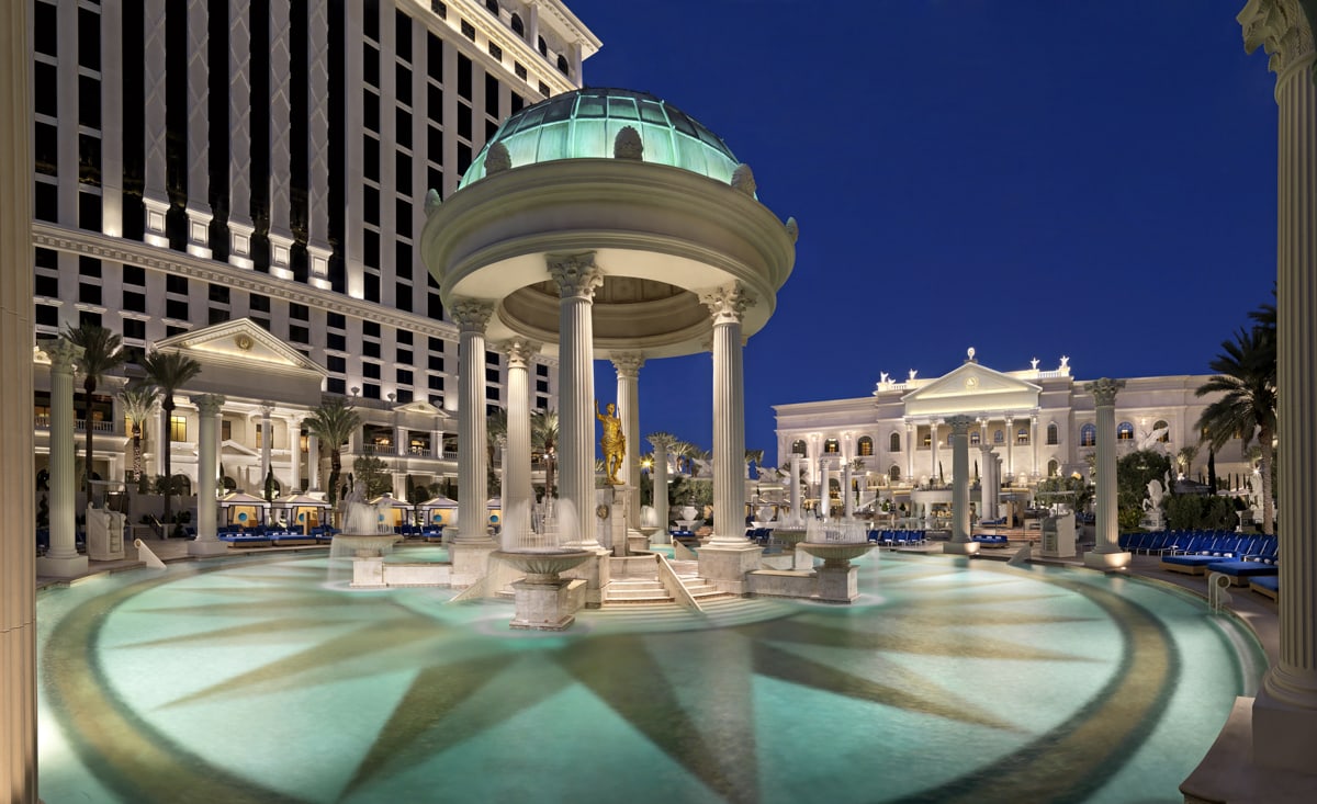 Temple Pool at Caesars Palace in Las Vegas 