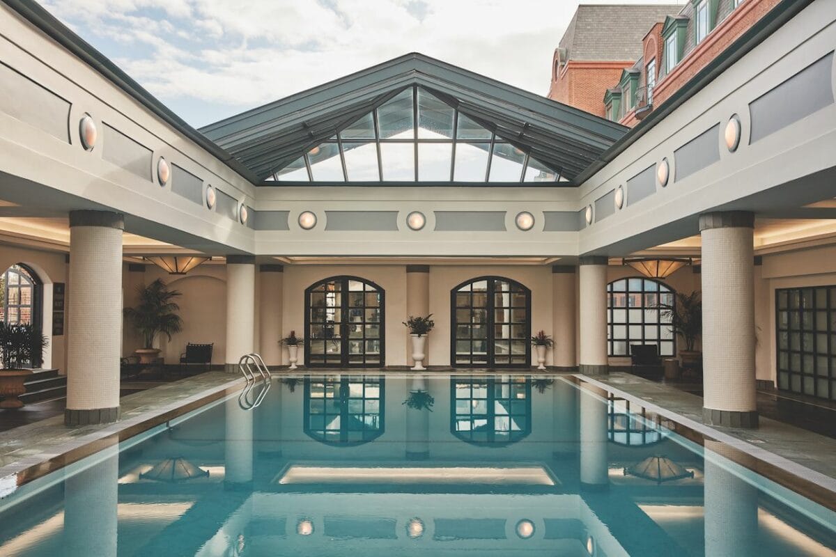 Rooftop pool at The Charleston Place in South Carolina