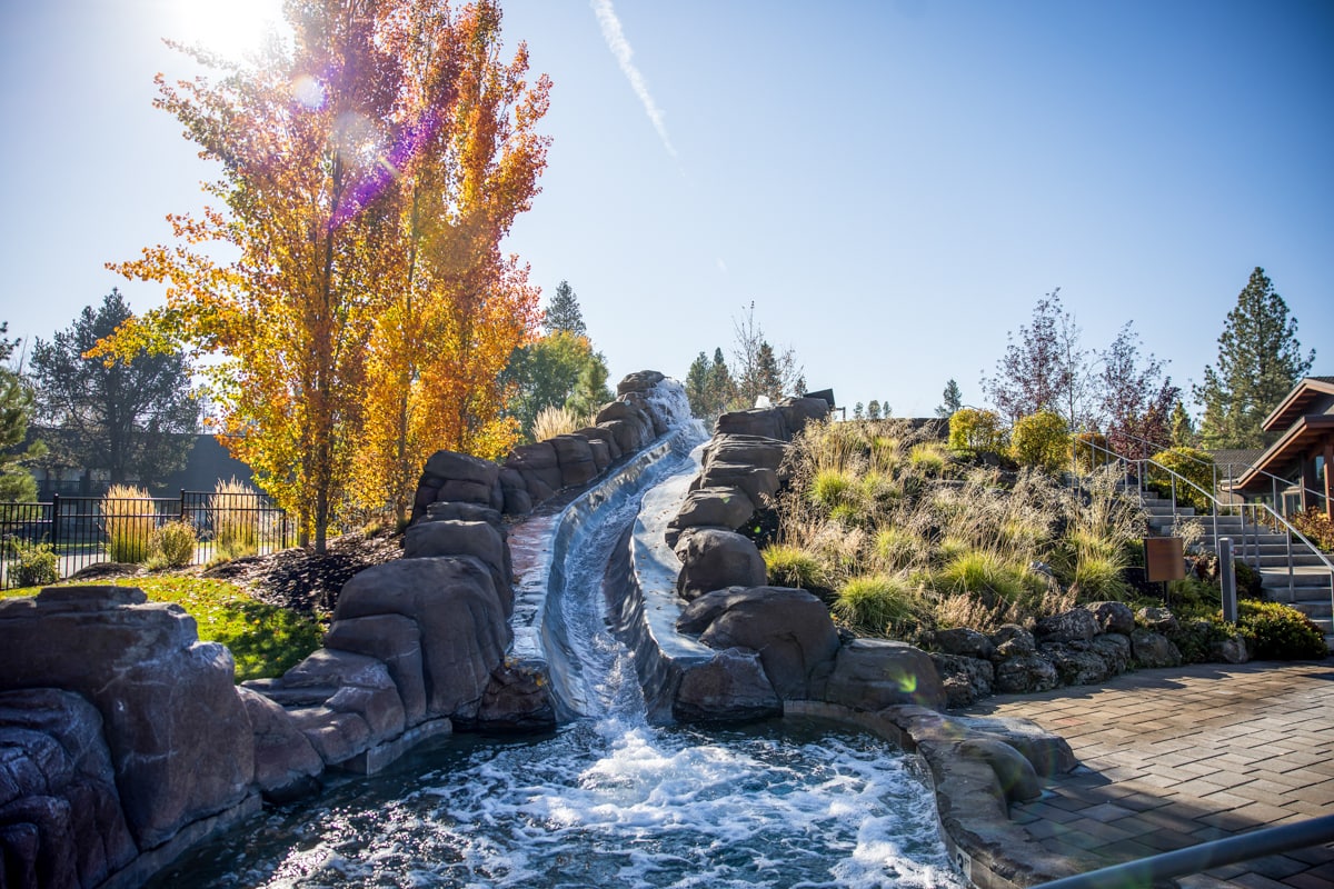 Sunriver Resort's outdoor waterslide 