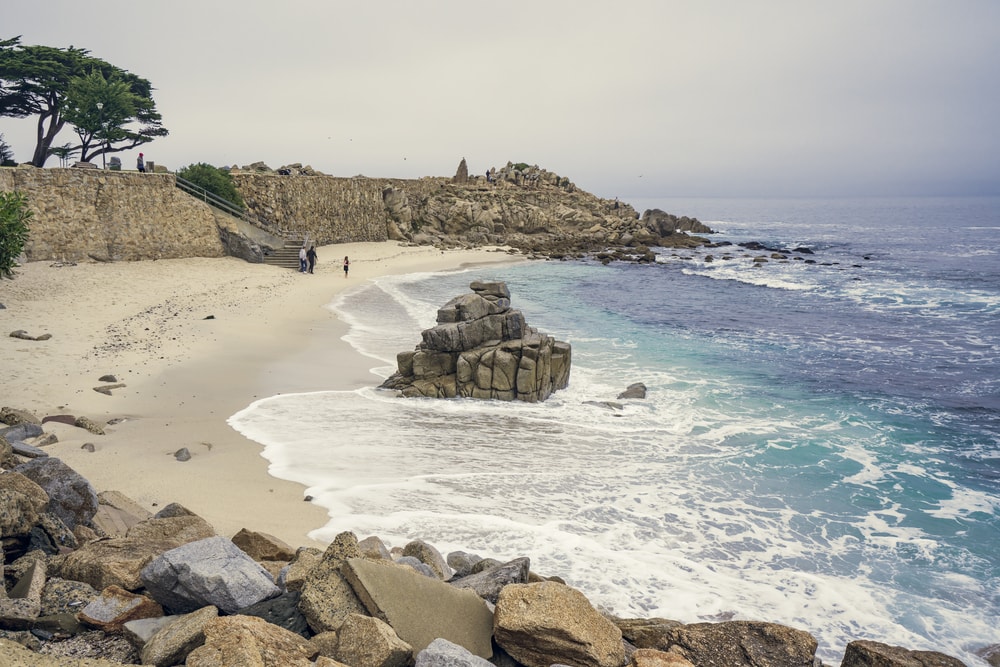 One of the most romantic places in Monterey, Lovers Point Beach 