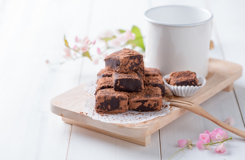 Nama, a popular homemade chocolate dessert in Japan