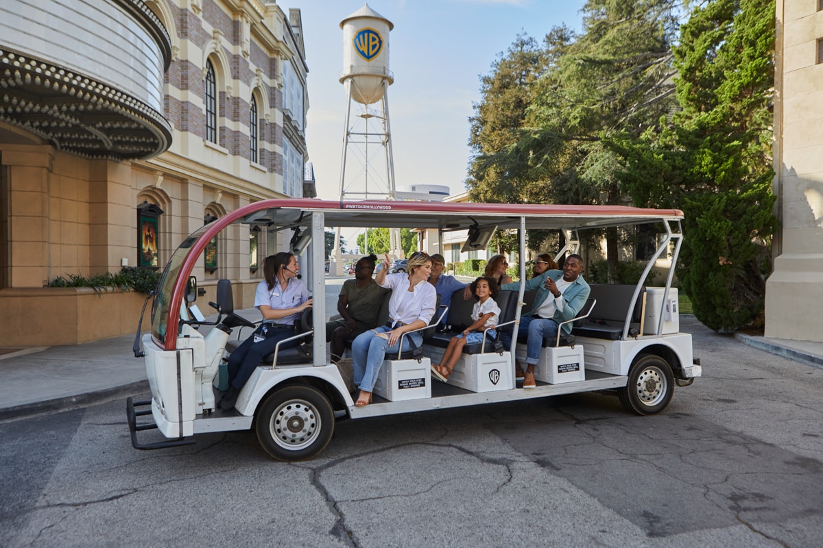 Warner Brothers Studio Tour tram in Burbank, California