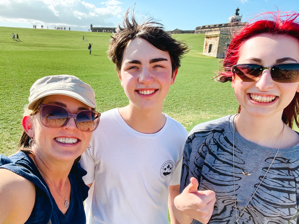 The Travel Mama Colleen Lanin and her teenage kids