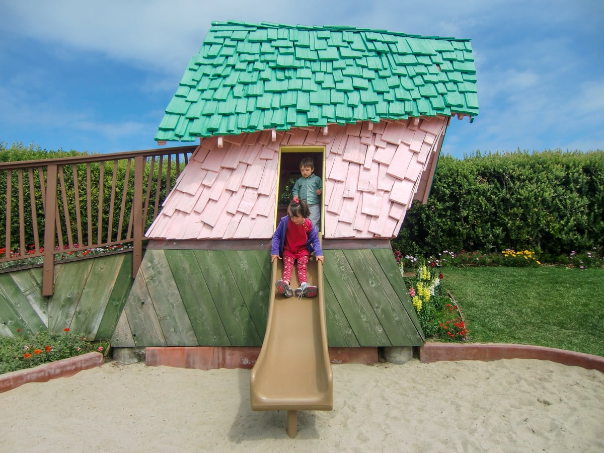 Santa's Playground at Carlsbad Flower Fields with kids