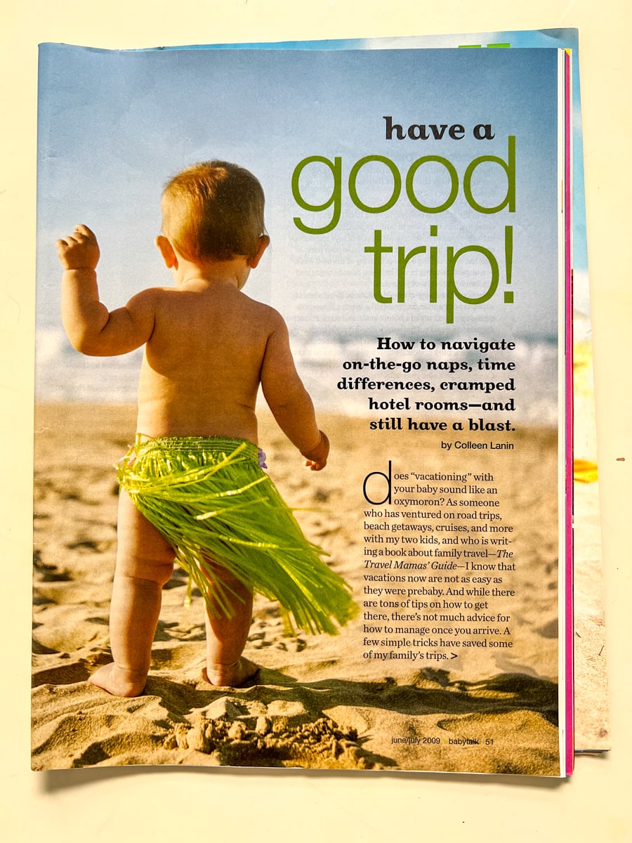 18 Tips for Traveling with a Baby by Colleen Lanin in Babytalk Magazine