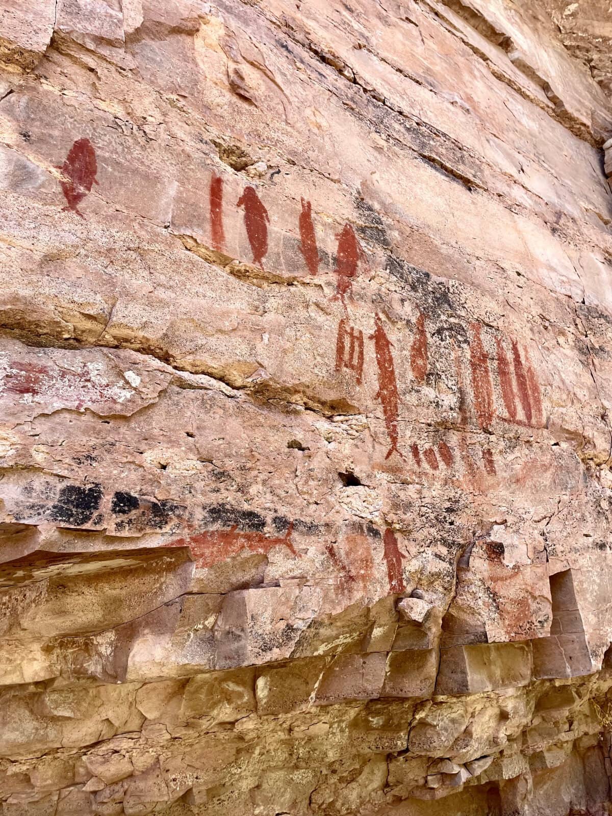 Ancient cave paintings near Loreto