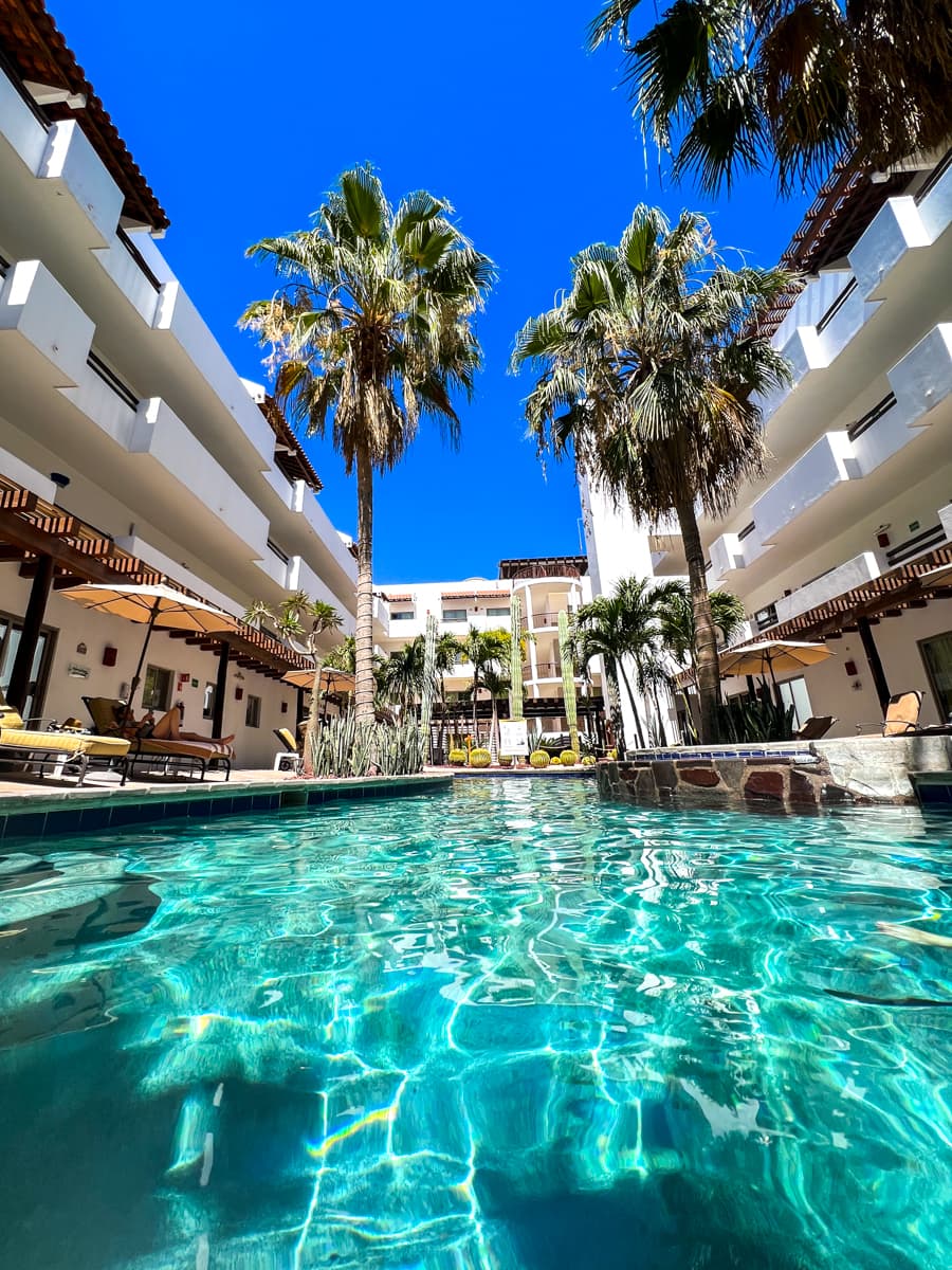 Swimming pool at Hotel Santa Fe in Loreto