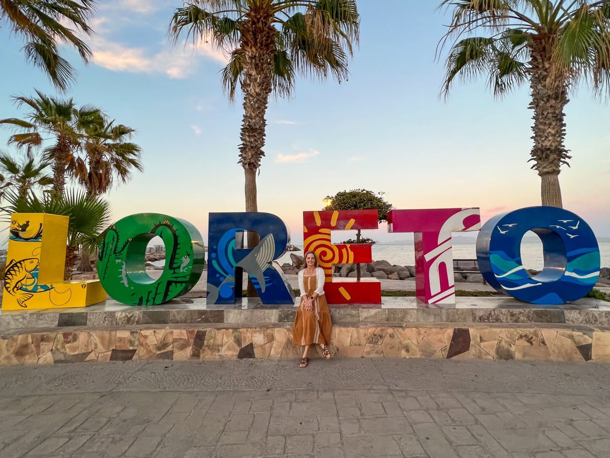 Loreto's city sign