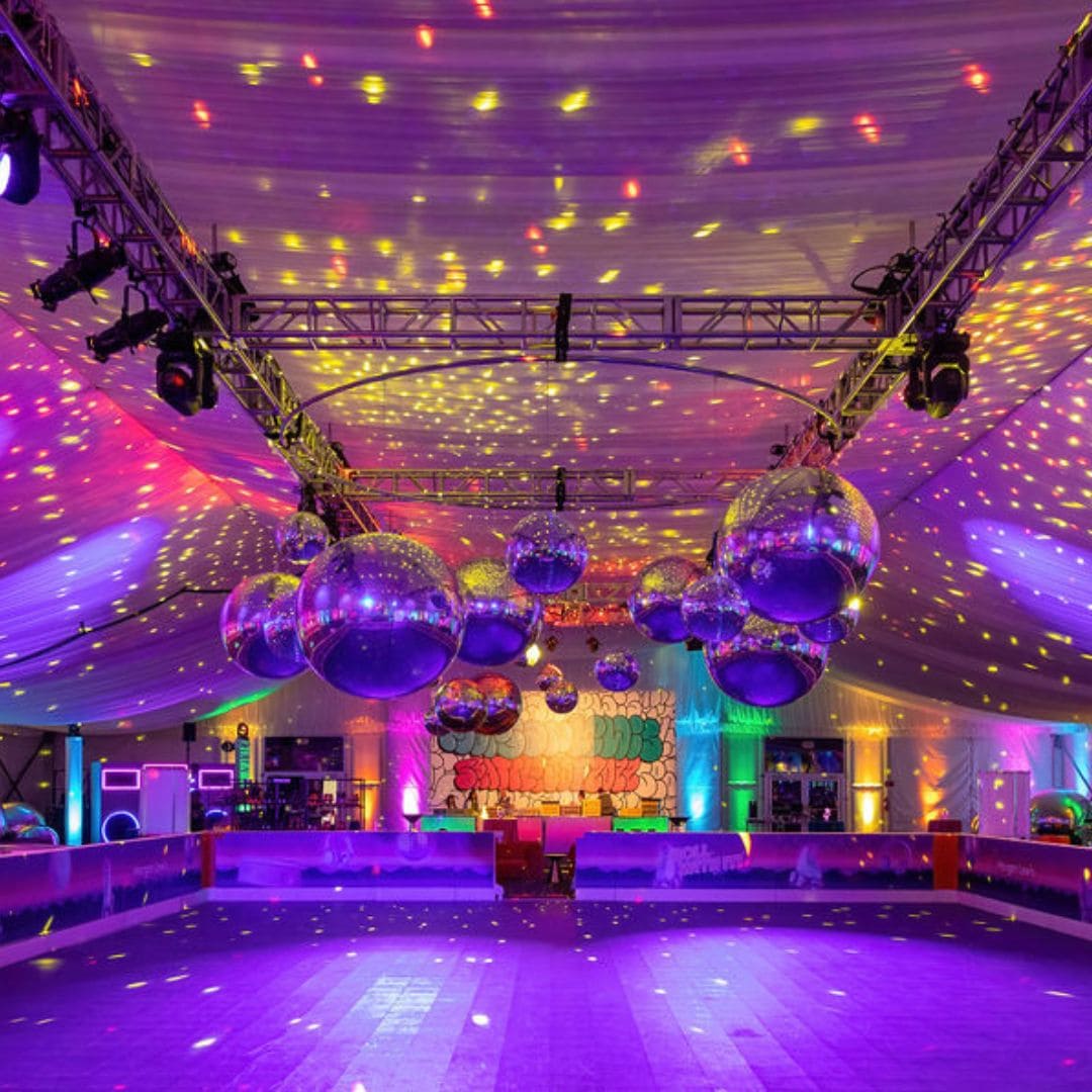 90s-themed Retro Recess roller rink at Fairmont Scottsdale Princess