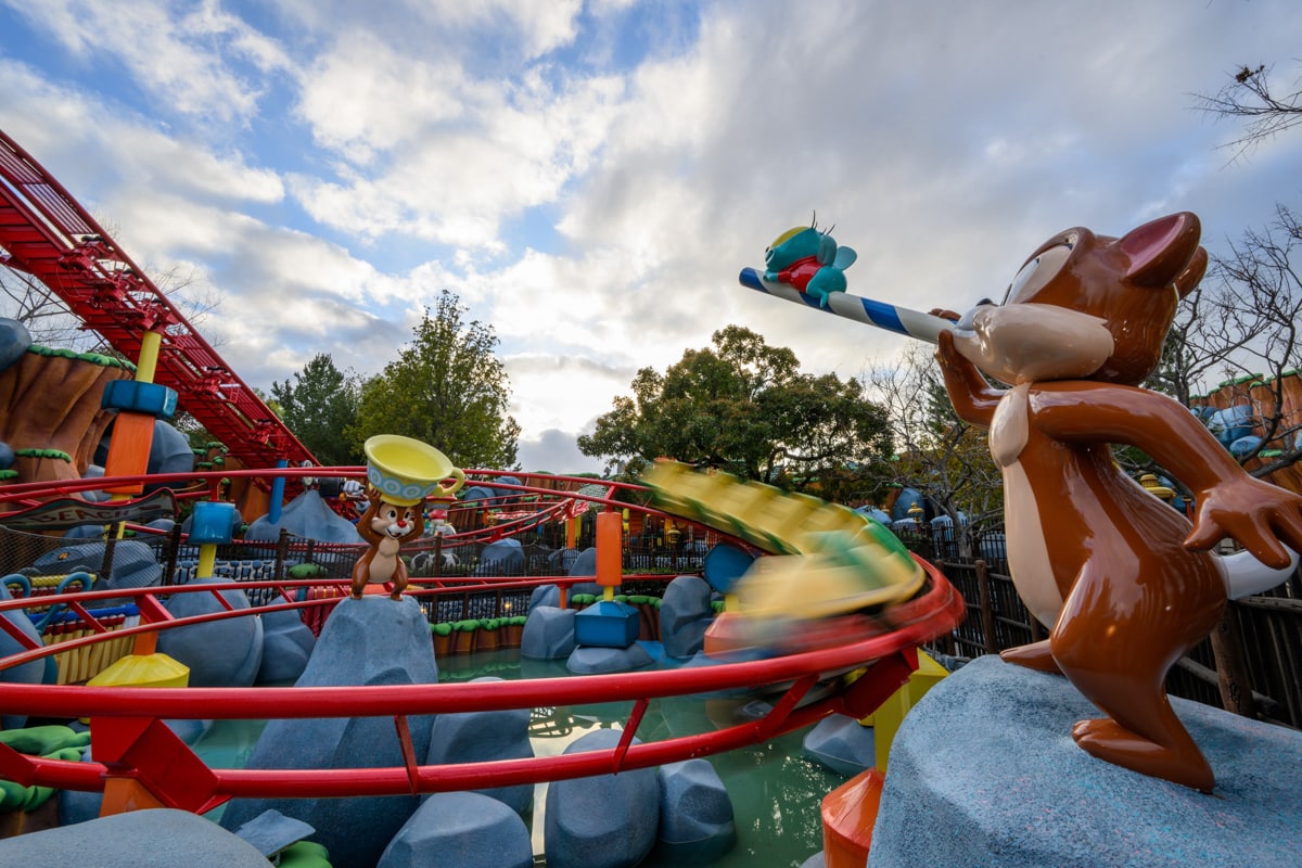 Chip ‘n’ Dale’s GADGETcoaster in Disneyland for preschoolers