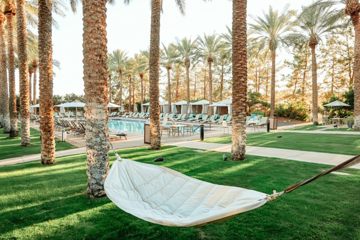 Hammock at Revive Spa Pool at JW Marriott Phoenix Desert Ridge 