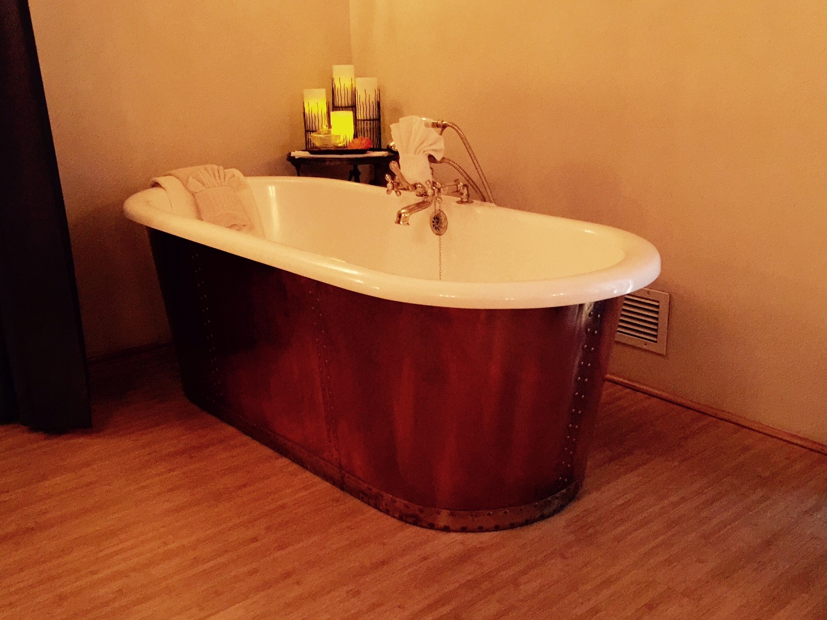 Copper tub for La Vidorra Experience at La Vidorra Spa in Old Town Scottsdale