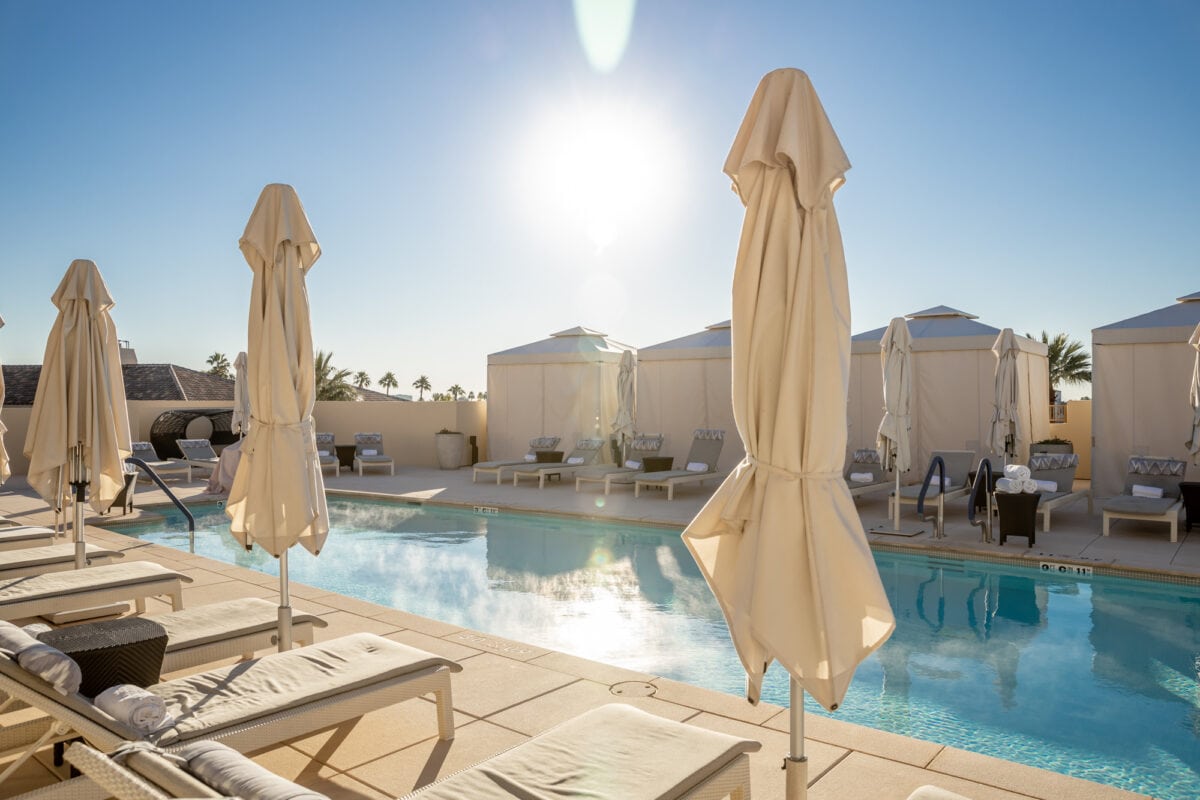 The Rooftop Pool at The Phoenician Spa, one of the best spas in Scottsdale