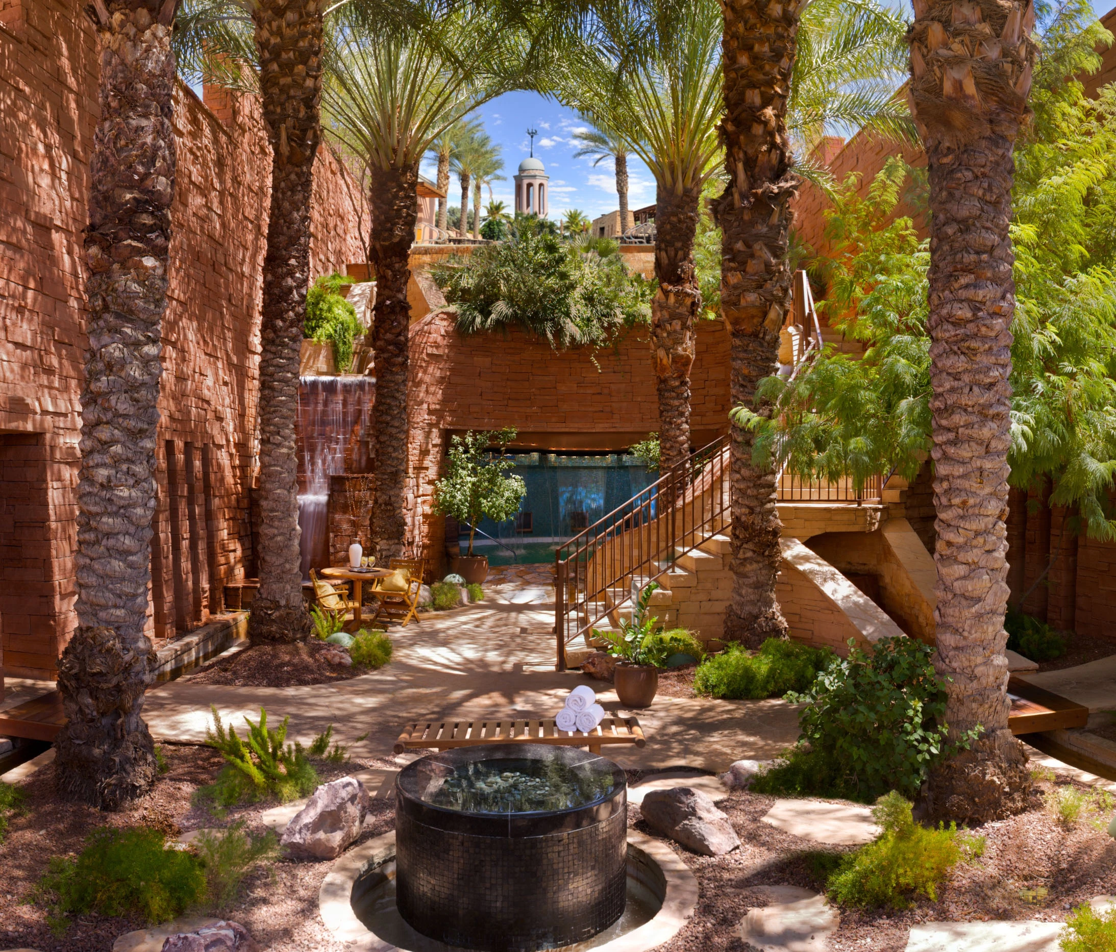 Co-Ed Grotto Waterfall Pool at the Fairmont Scottsdale's Well & Being Sp