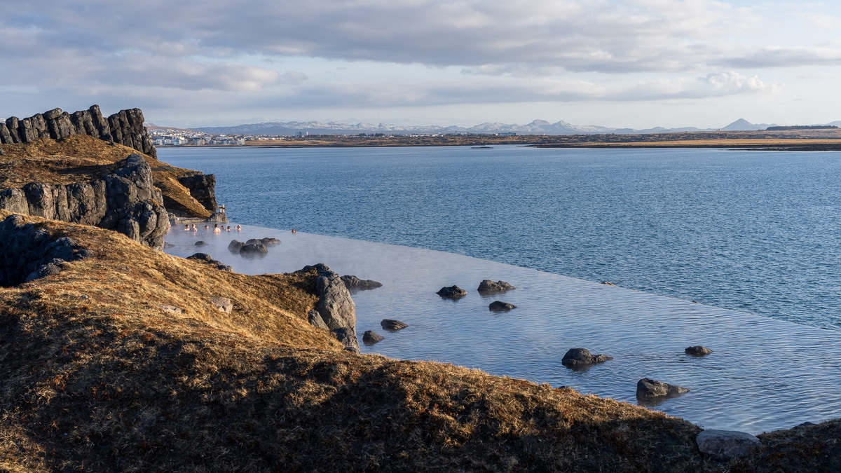 Sky Lagoon's setting near Reykjavik