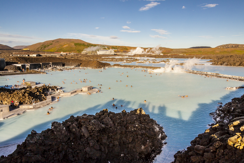 Blue Lagoon's lava field setting 