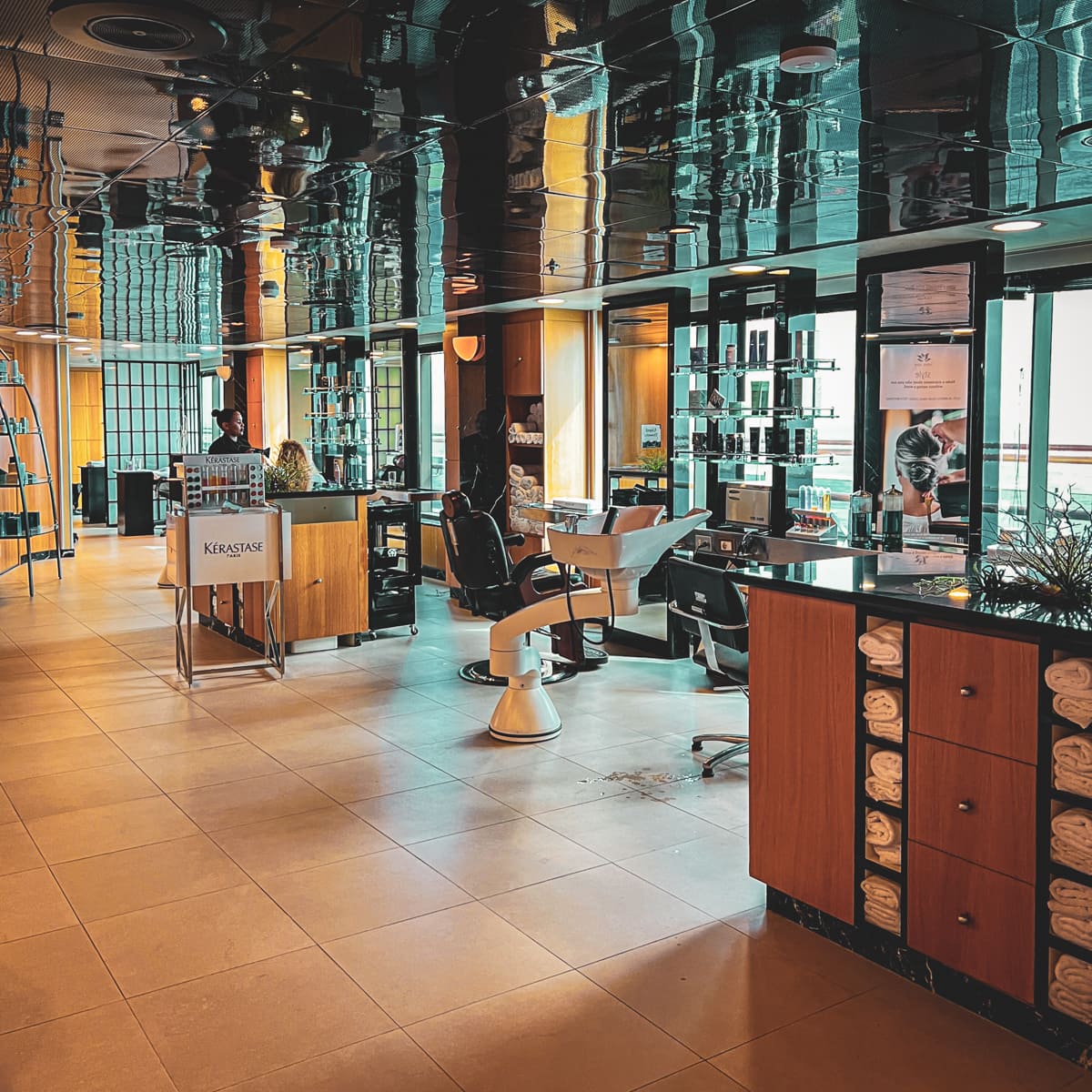 Salon at Lotus Spa on Caribbean Princess 