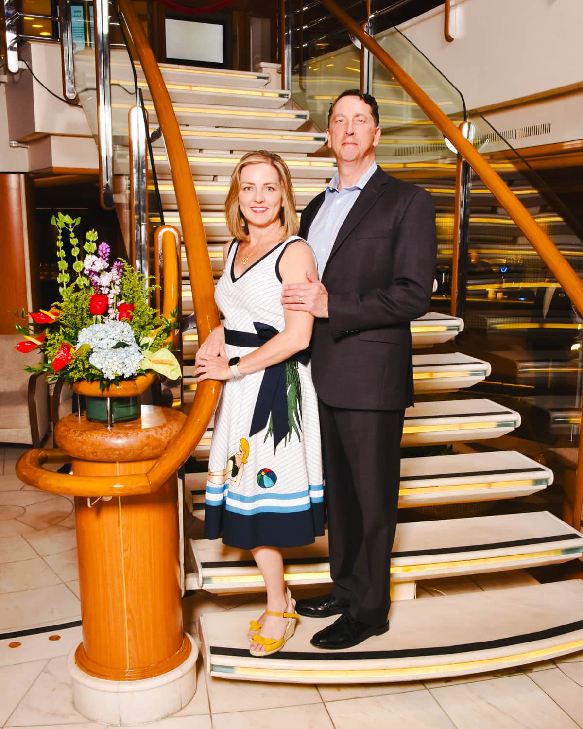 Professional photo of a couple on a Princess Cruise