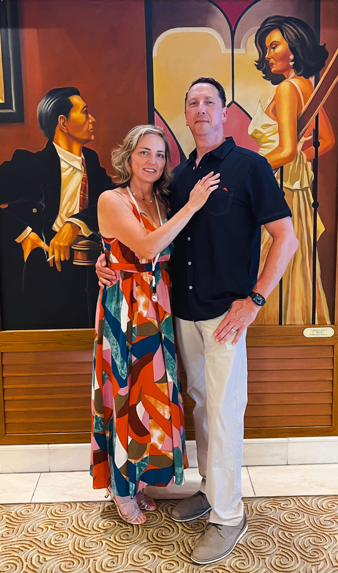 Couple celebrating their wedding anniversary with Princess Cruises