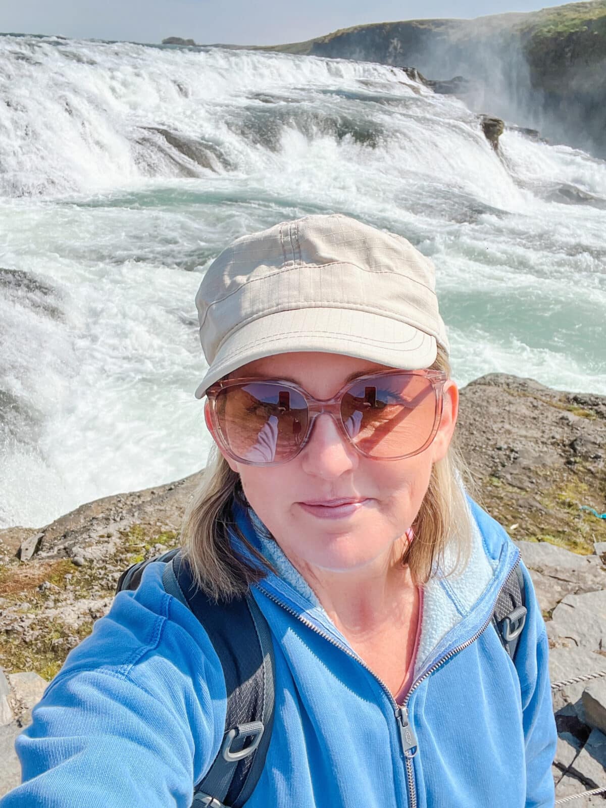 Selfie at Gullfoss Falls 