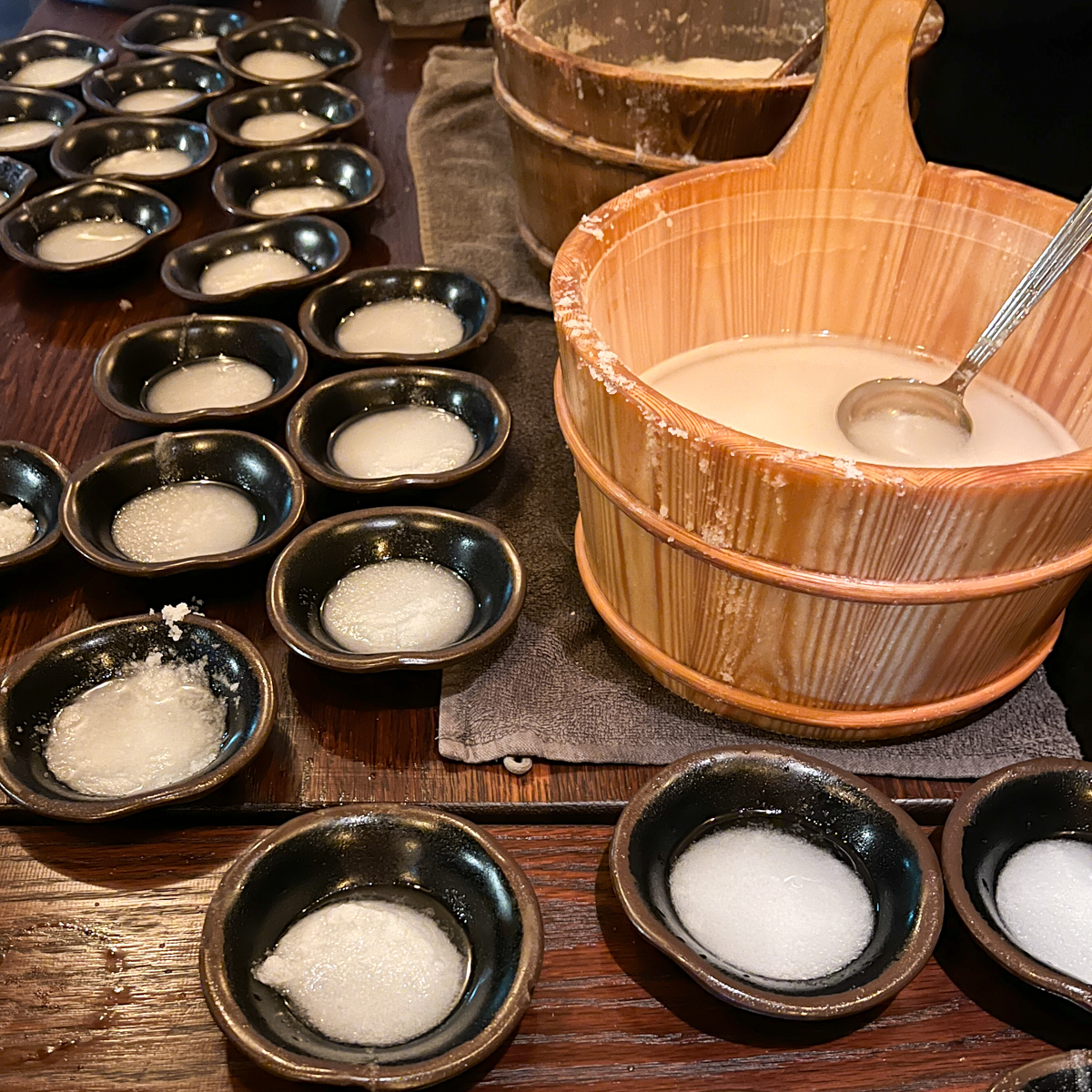 Salt scrubs at Sky Lagoon near Reykjavik in Iceland