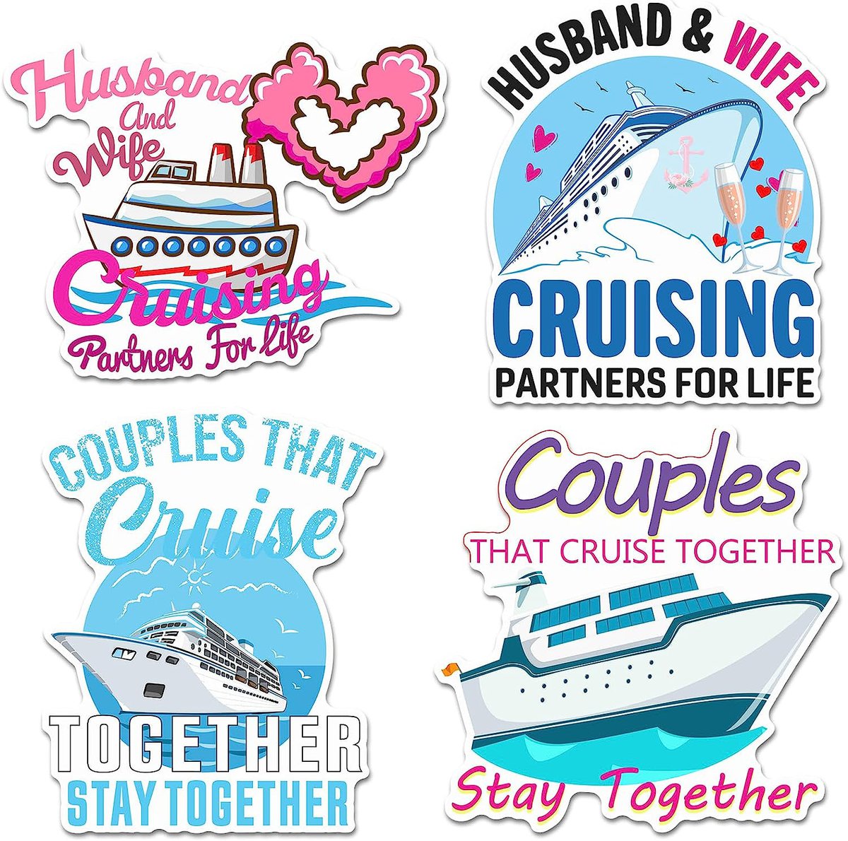 Romantic cruise magnets for cabin door 