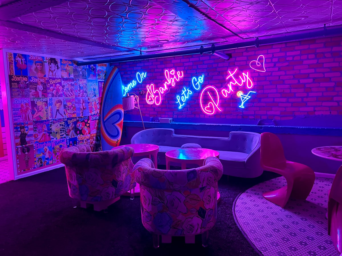 Barbie Lounge at 1-Up Orlando 