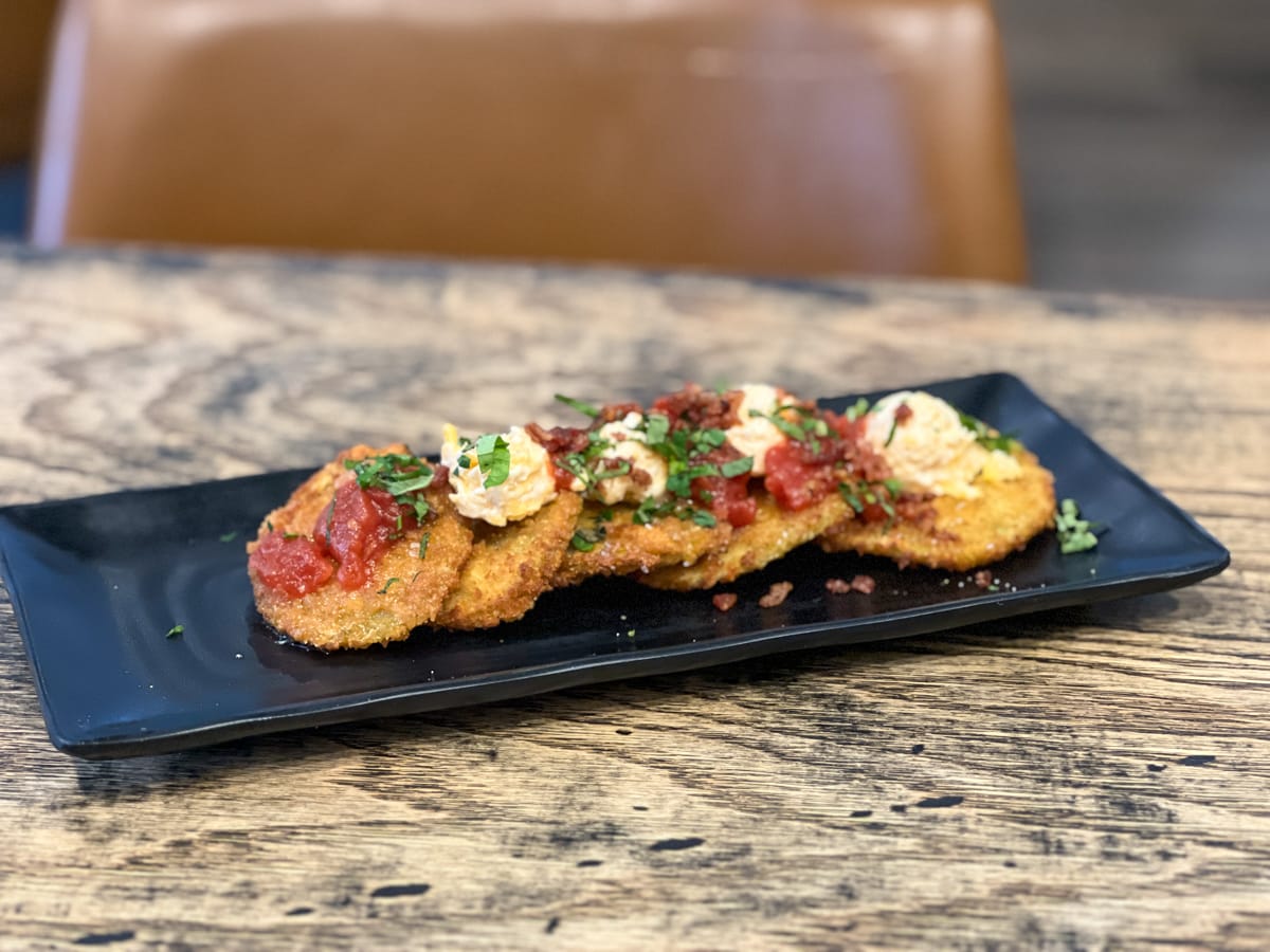 Fried green tomatoes at Boca Kitchen, Bar & Market in Winter Park near Orlando