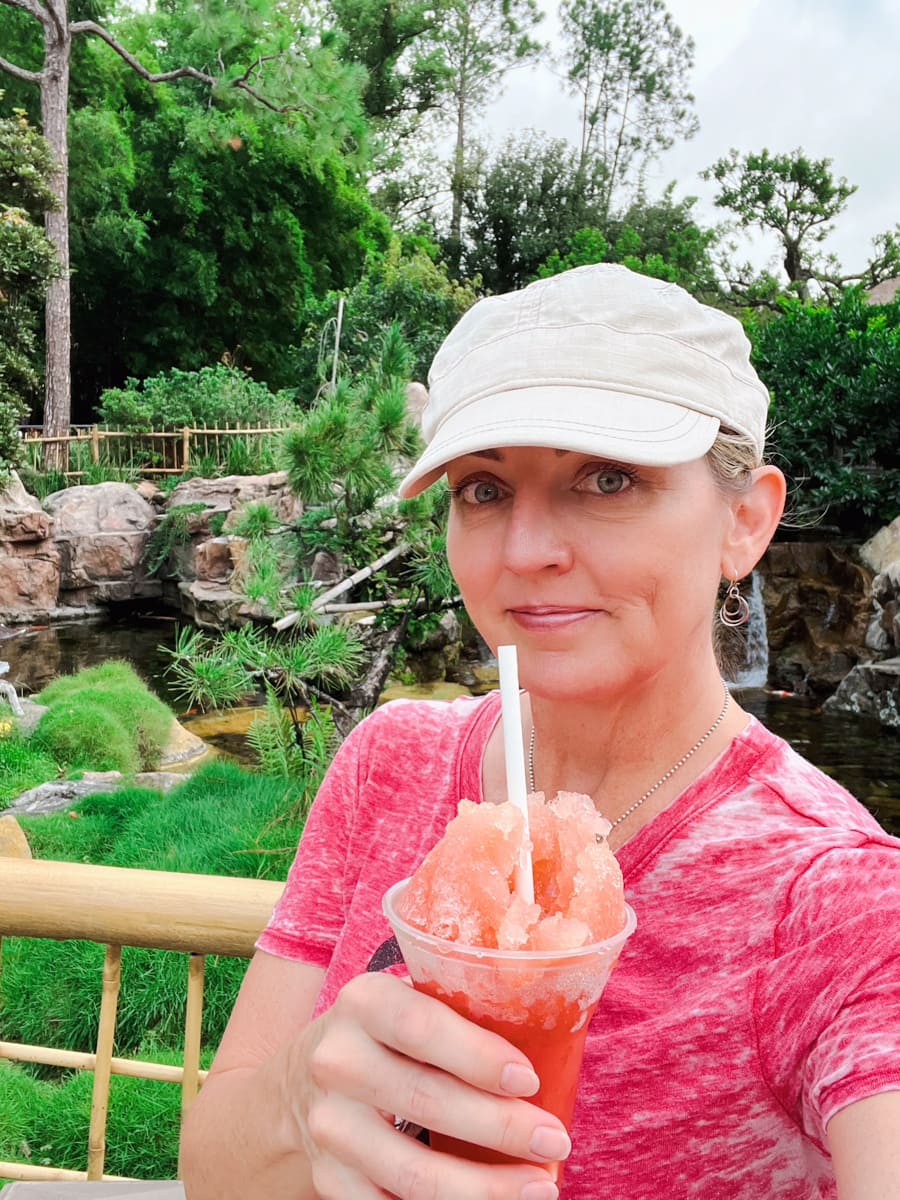 Blood Orange Shaved Ice in Epcot's Japan Pavilion 