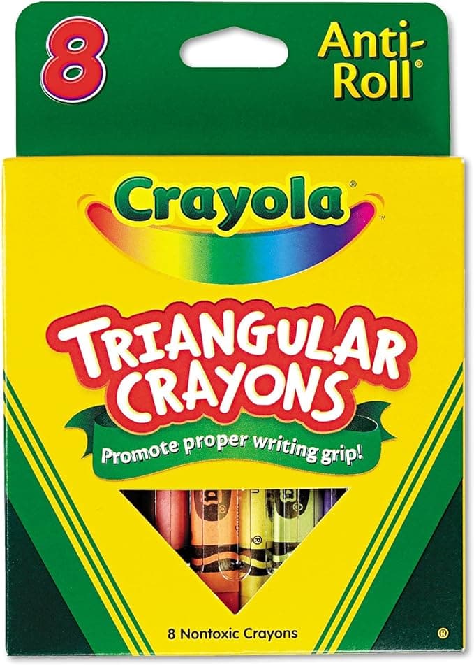 Crayola Triangular Crayons for travel with toddlers