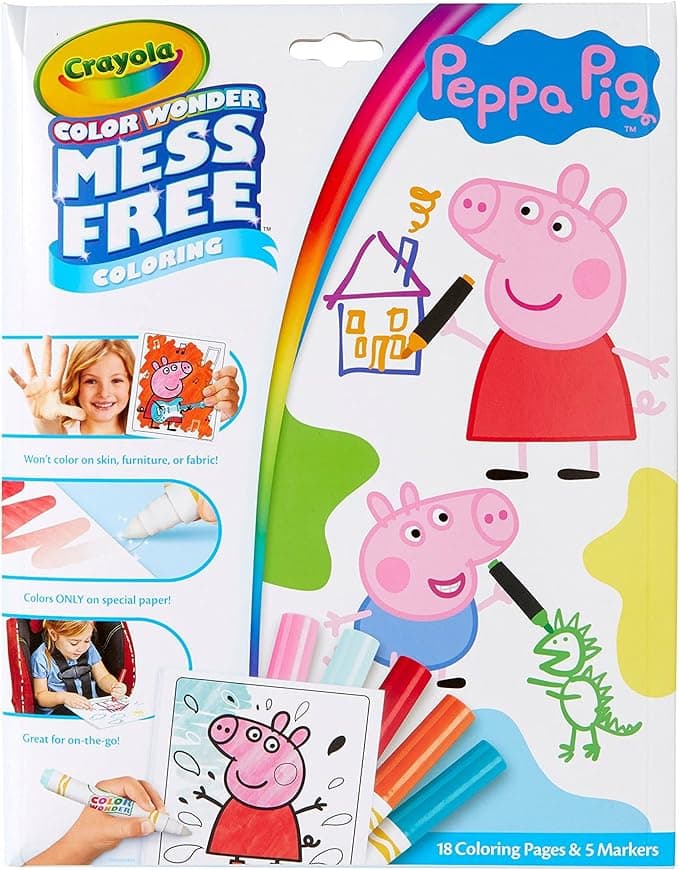 Crayola Peppa Pig Color Wonder Toddler Coloring Kit