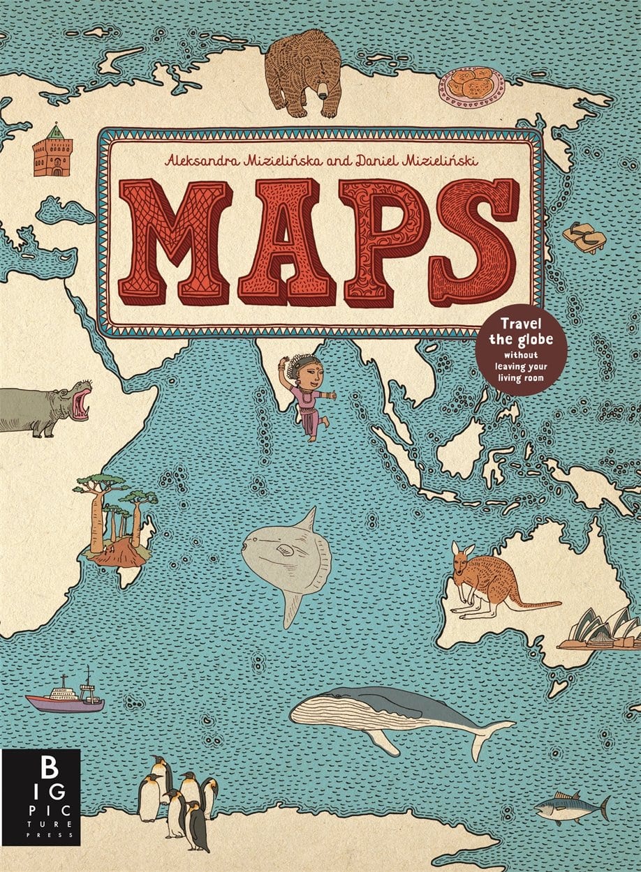 Maps, an illustrated book of world maps for young travelers