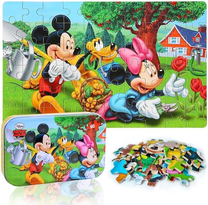 Mickey Mouse and Minnie Mouse Puzzle for Kids