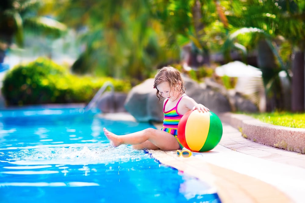 Beach ball, a fun toddler travel toy