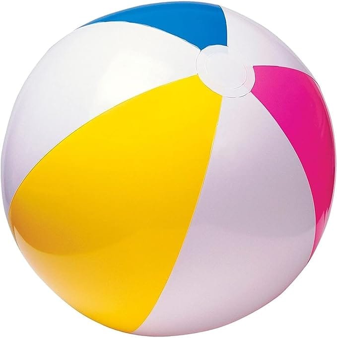 Intex 24'' Glossy Panel Beach Ball for travel with toddlers