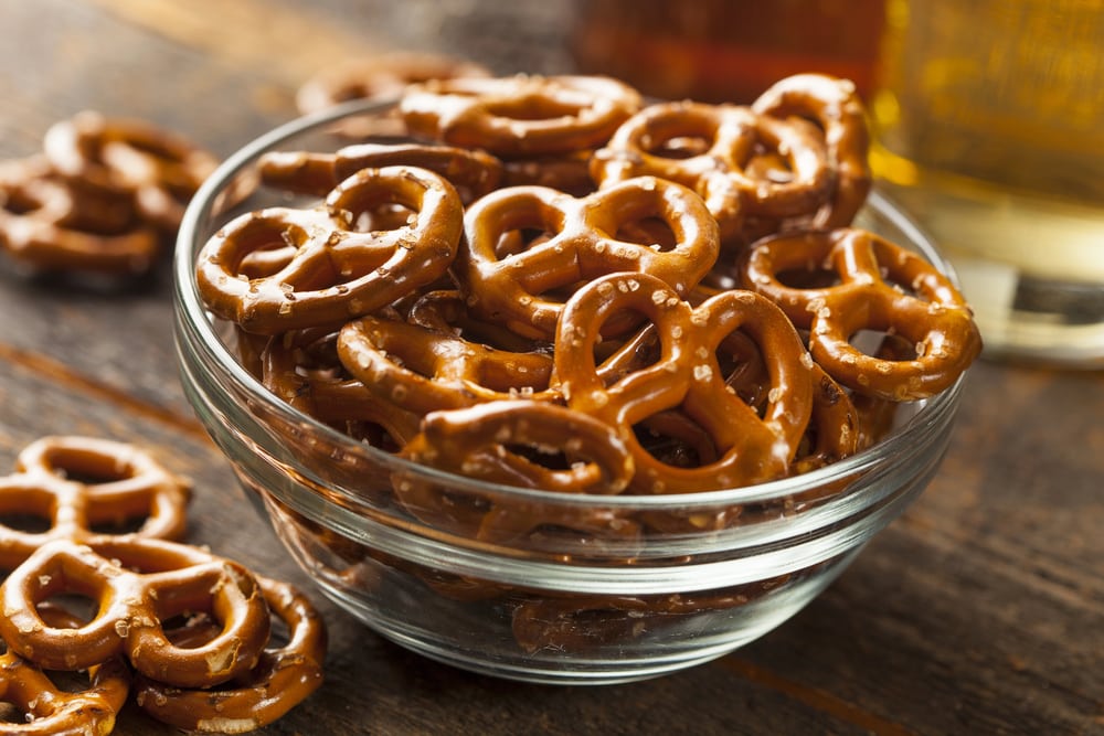 Pretzels help cleanse beer-tasting palates 