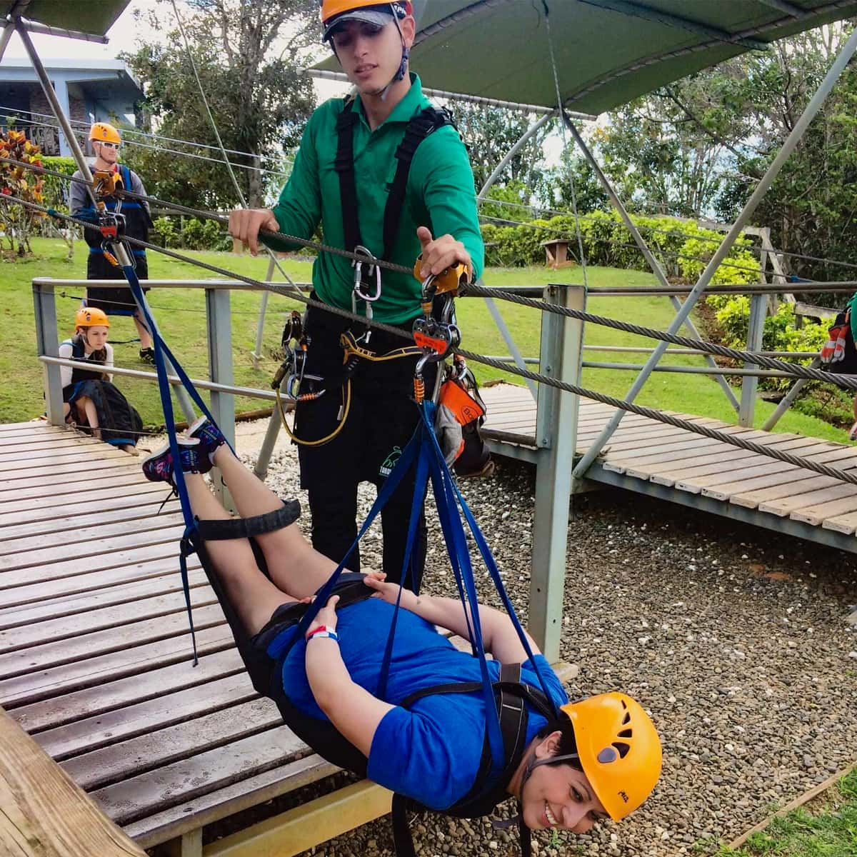 Ziplining at Toro Verde Adventure Park in Puerto Rico