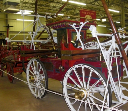 Antique fire truck at the Hall of Flame Firefighter Museum