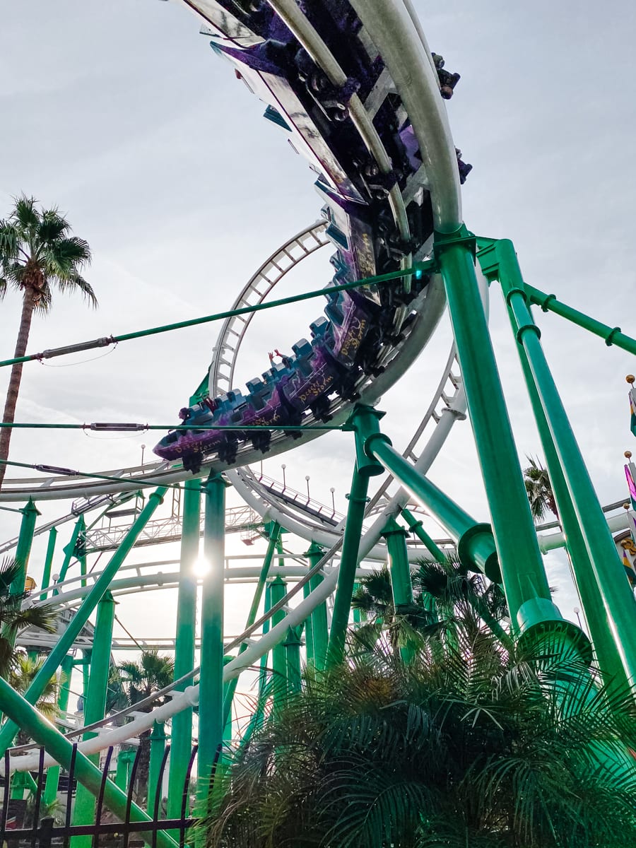 Roller Coaster at Castles N' Coasters Theme Park in Phoenix