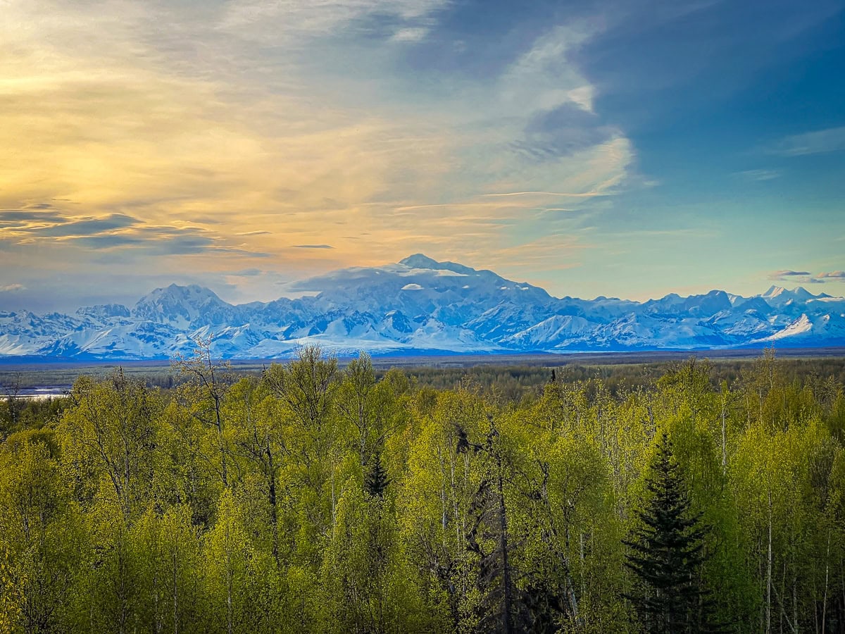 Denali view from Talkeetna Alaskan Lodge