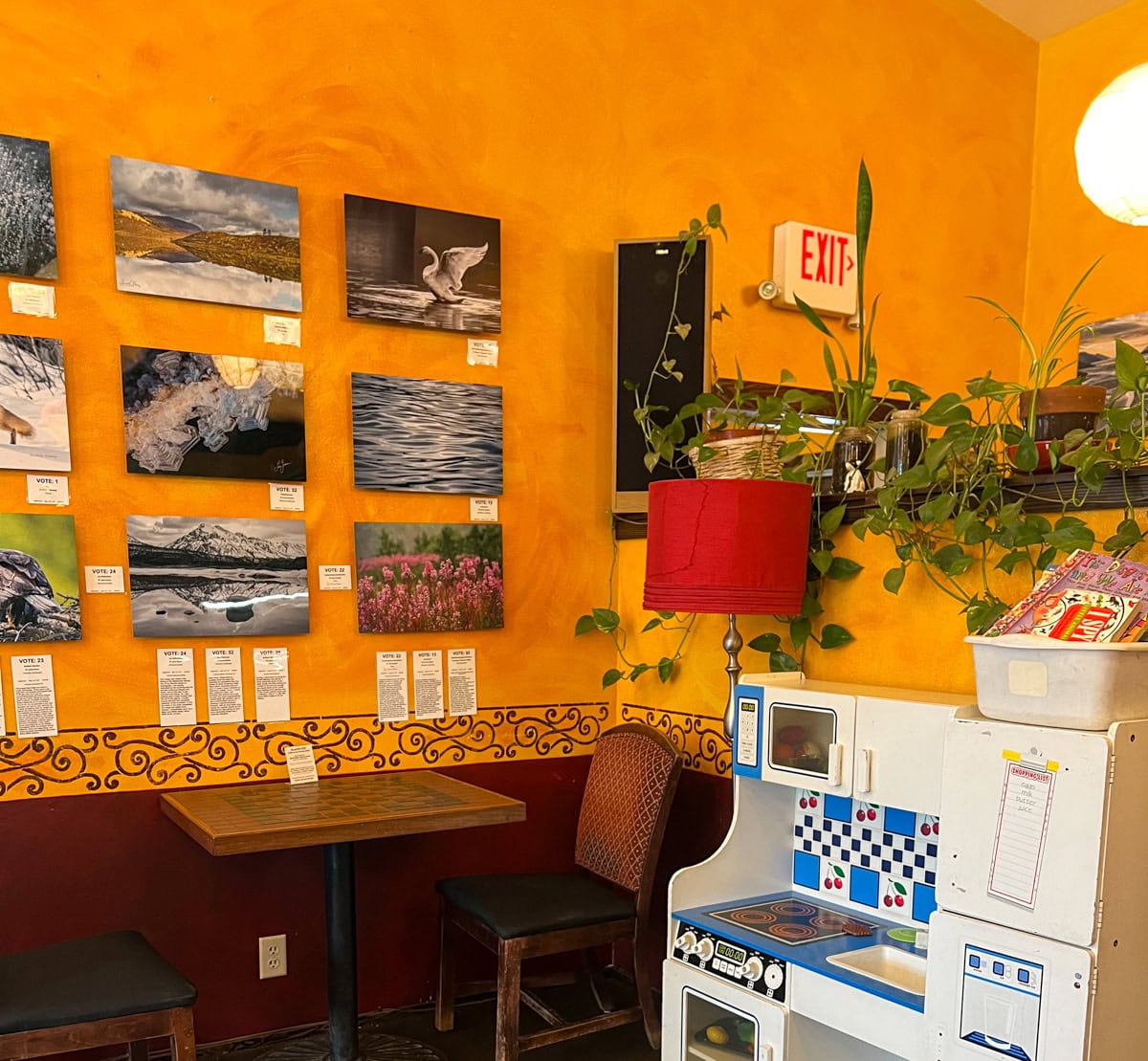 Children's play area at Flying Squirrel Bakery & Café in Talkeetna, AK