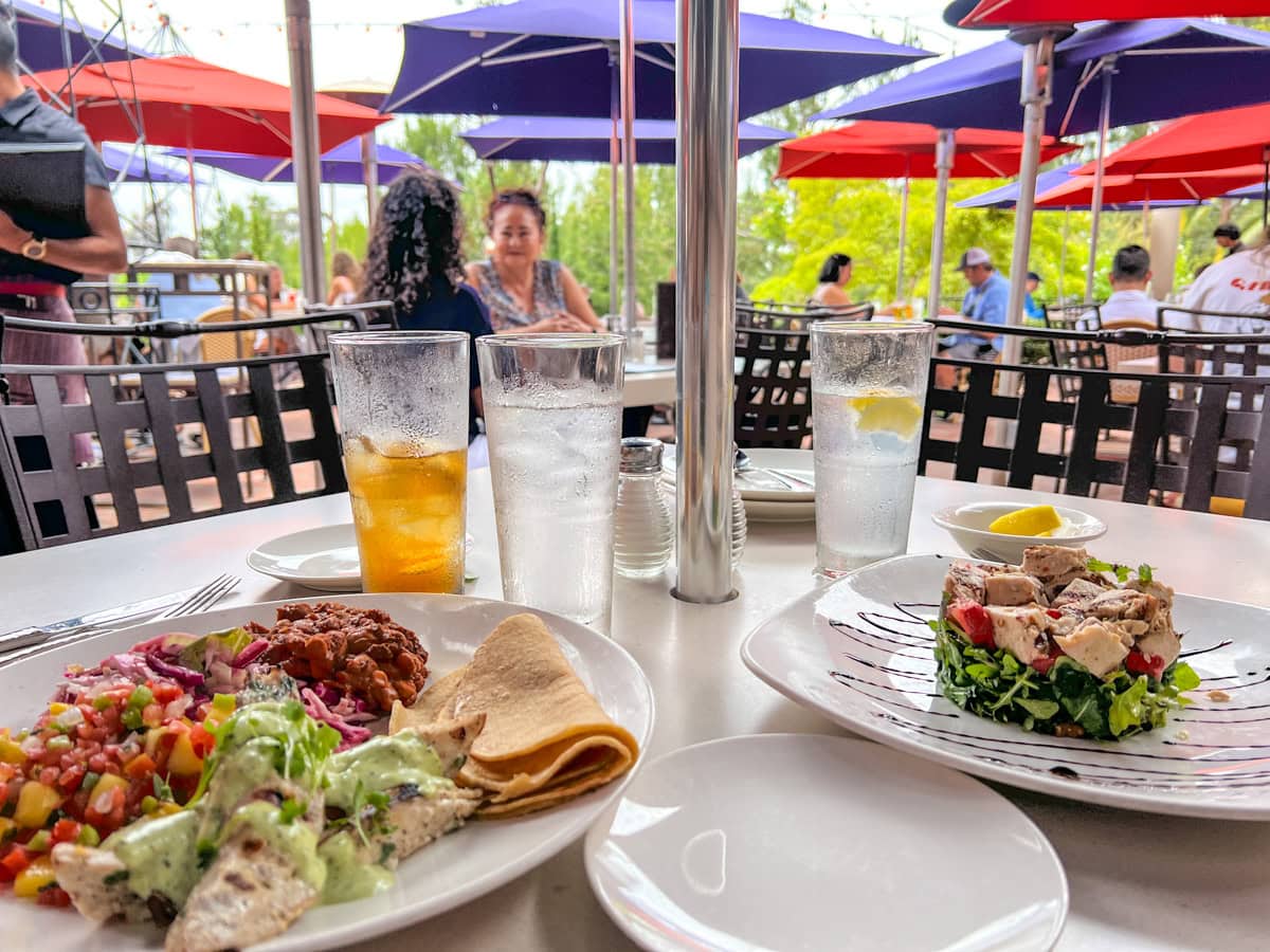 Lunch on The Prado's outdoor patio in Balboa Park