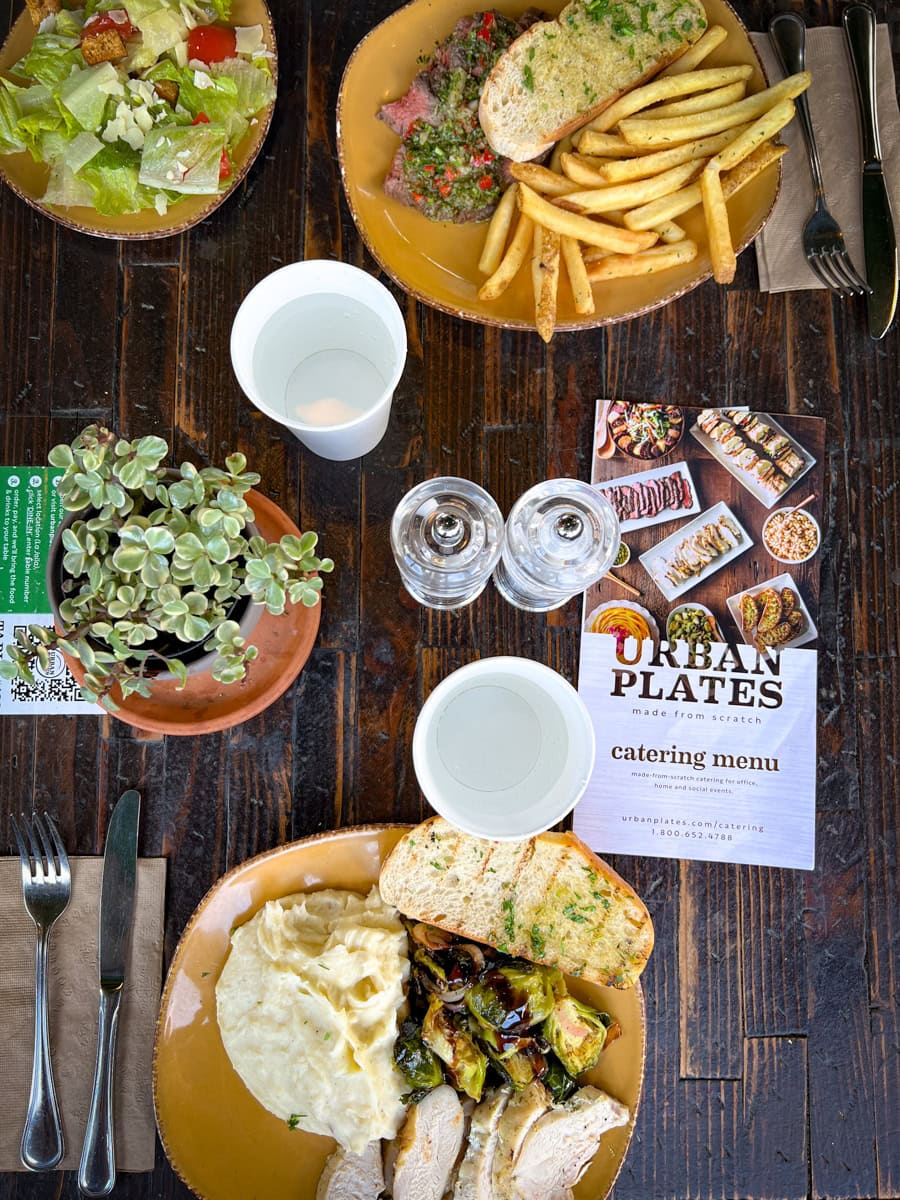 Dining at Urban Plates in La Jolla, California